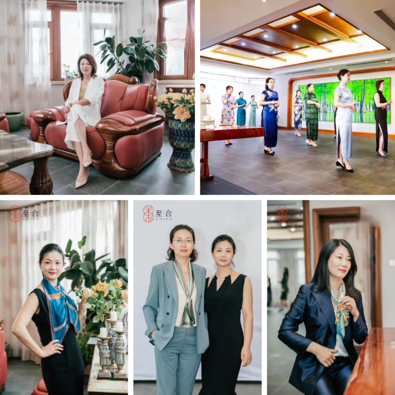 修齐礼仪书院高级礼仪培训师培训班116期学员栾雪菲老师旗袍仪态礼仪培训照片