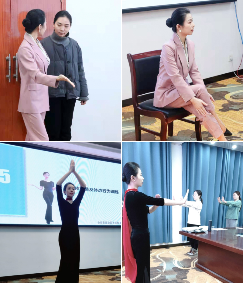 修齐礼仪书院高级礼仪培训师双班110期学员冯冰倩老师授课照片9