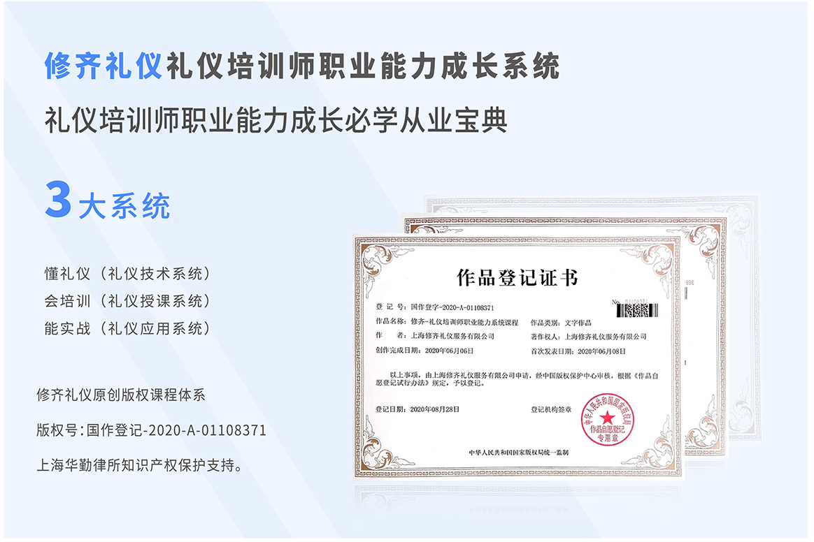 修齐礼仪高级礼仪培训师版权课程